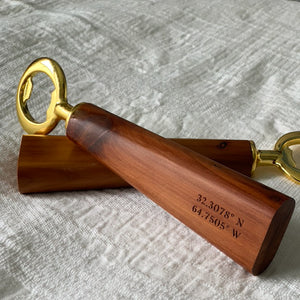 Bermuda Coordinates Bottle Opener