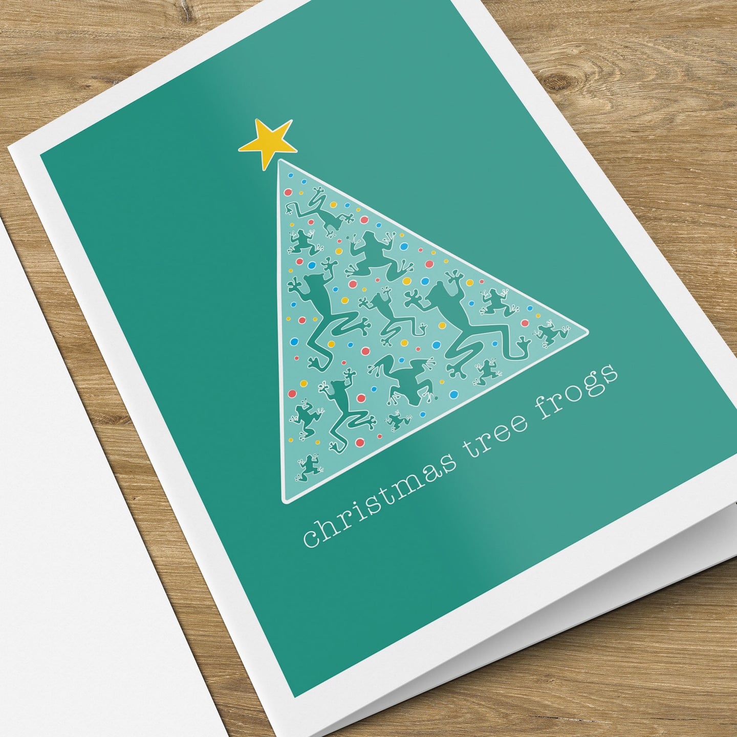 Christmas Tree Frog Card