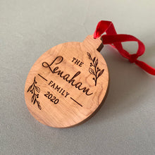 Load image into Gallery viewer, Family Custom Cedar Ornament
